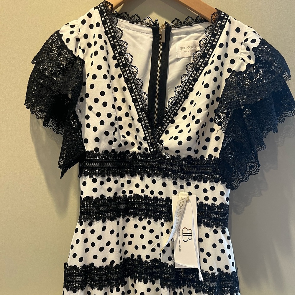 Bronx banco polka dot dress xs